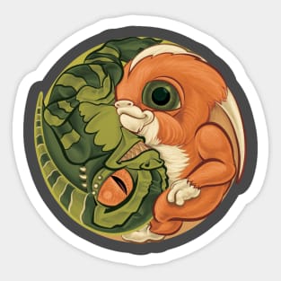 Gremlin Mogwai yin yang Sticker